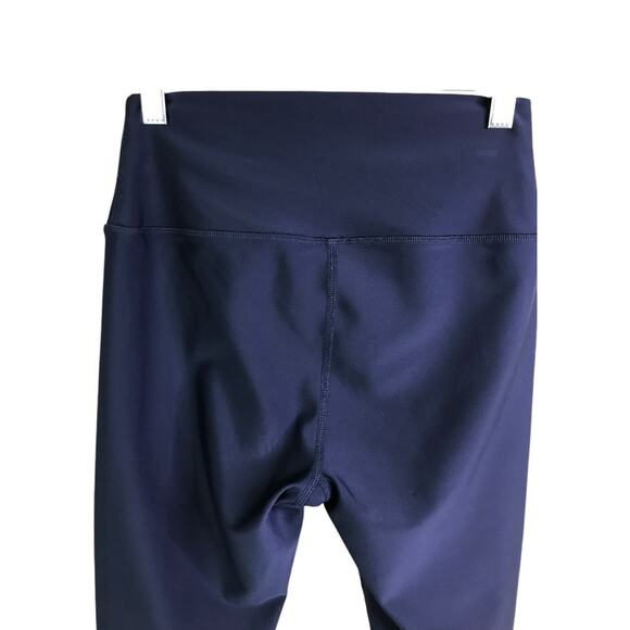 Alo Leggings Womens Sz M Navy Blue Athletic Yoga Elastic High Waist Pull-On - Picture 5 of 6